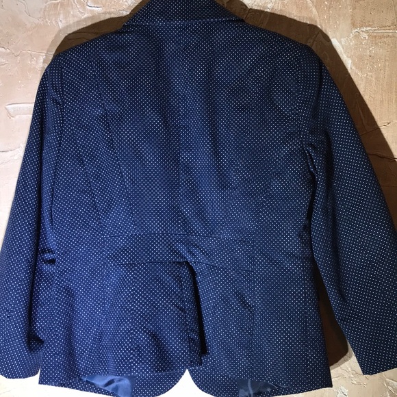 Cynthia Rowley Dark Blue with dots blazer jacket - Picture 7 of 7